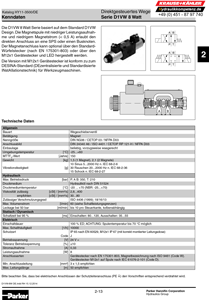 Direktgesteuertes Wegeventil D1VW 8 Watt