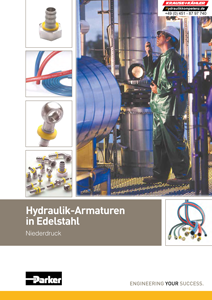 Hydraulik-Amaturen in Edelstahl Niederdruck