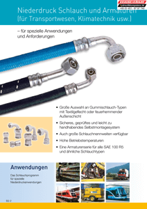 Hydraulik-Schläuche, Armaturen & Zubehör Transport-Klima