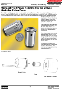 Cartridge Piston Pump