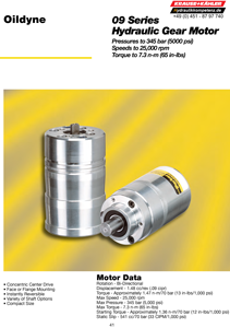 09 Series Hydraulic Gear Motor