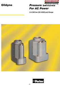 Pressure Switches for AC Power