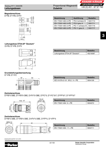 Prob-Ventile-Zubehör Leitungsdosen, Magnet-Kits, Anschluss-Lochbilder