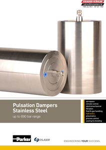 Pulsation Dampers Stainless Steel
